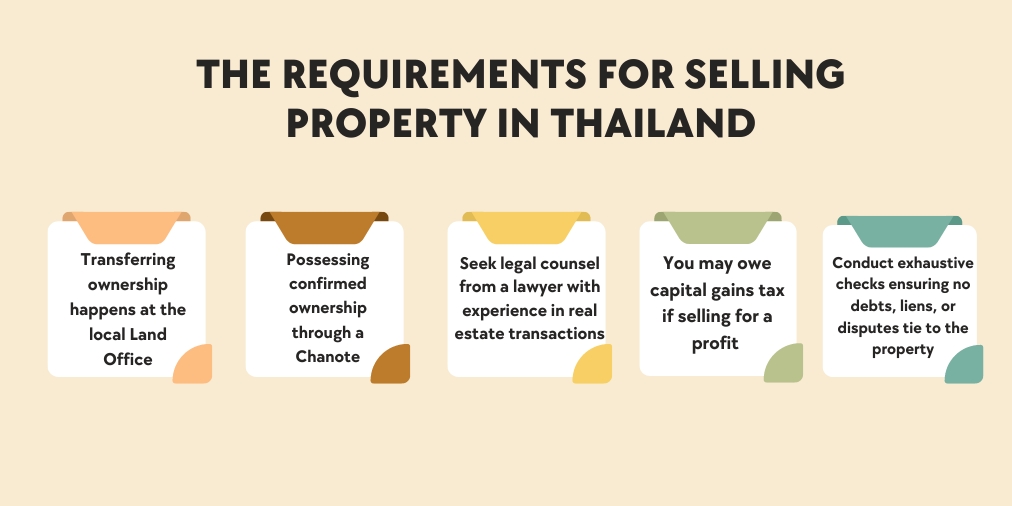 What are the requirements for selling property in Thailand ? Law Firm Bangkok