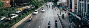 une route a bangkok en lien avec le permis de conduire à Bangkok