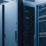 Server racks inside a modern data center in Thailand with secure IT infrastructure