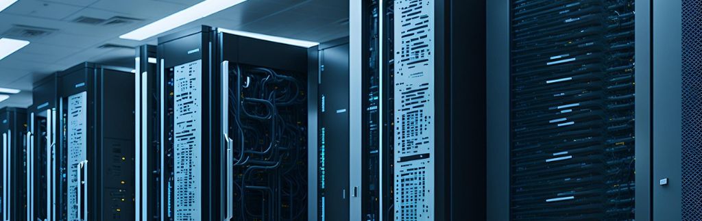 Salle de serveurs d’un centre de données en Thaïlande avec équipements informatiques modernes