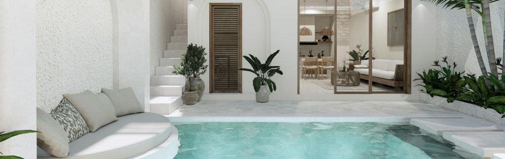 Moderne Villa mit Pool in tropischem Stil – Symbolbild für Hauskauf Hua Hin.