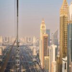 Affitto a Dubai con vista sui grattacieli moderni e sul centro finanziario della città